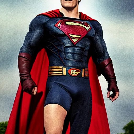 Image similar to portrait of henry cavil dressed as homelander,