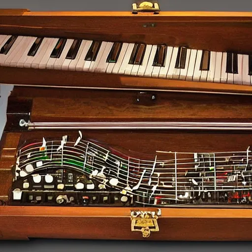 Prompt: The most extraordinary music instrument ever invented.