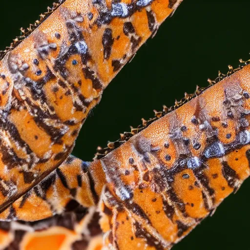 Image similar to macro close - up of a giraffe weevil bug. extremely detailed 8 k photo.