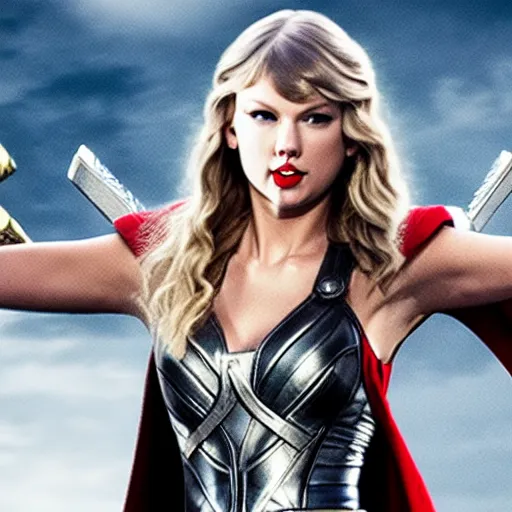 Prompt: Taylor swift as Thor