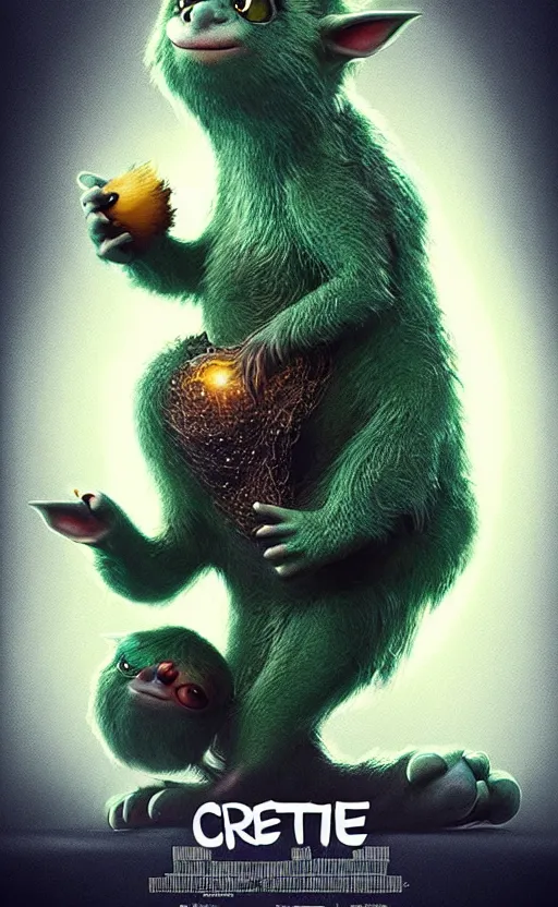 Image similar to cute, creature poster art, movie art, alluring, by lucusfilm, weta studio, 8 k, denoised