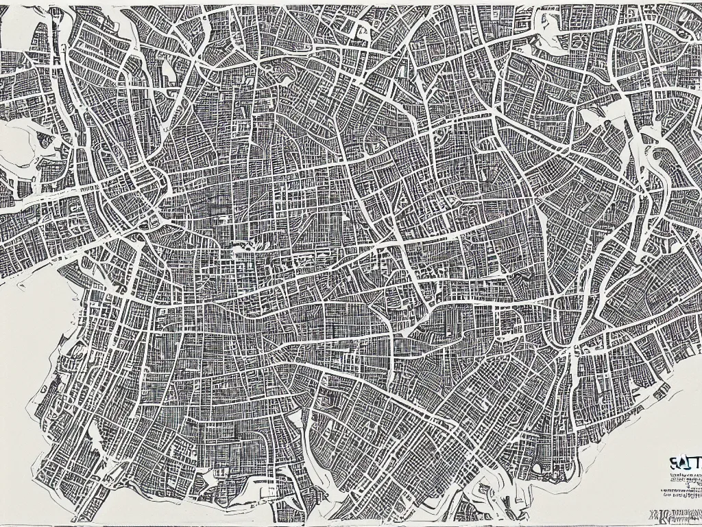 Image similar to A map of Sant Petersburg , Ink drawing by Deven Rue, fine point pen