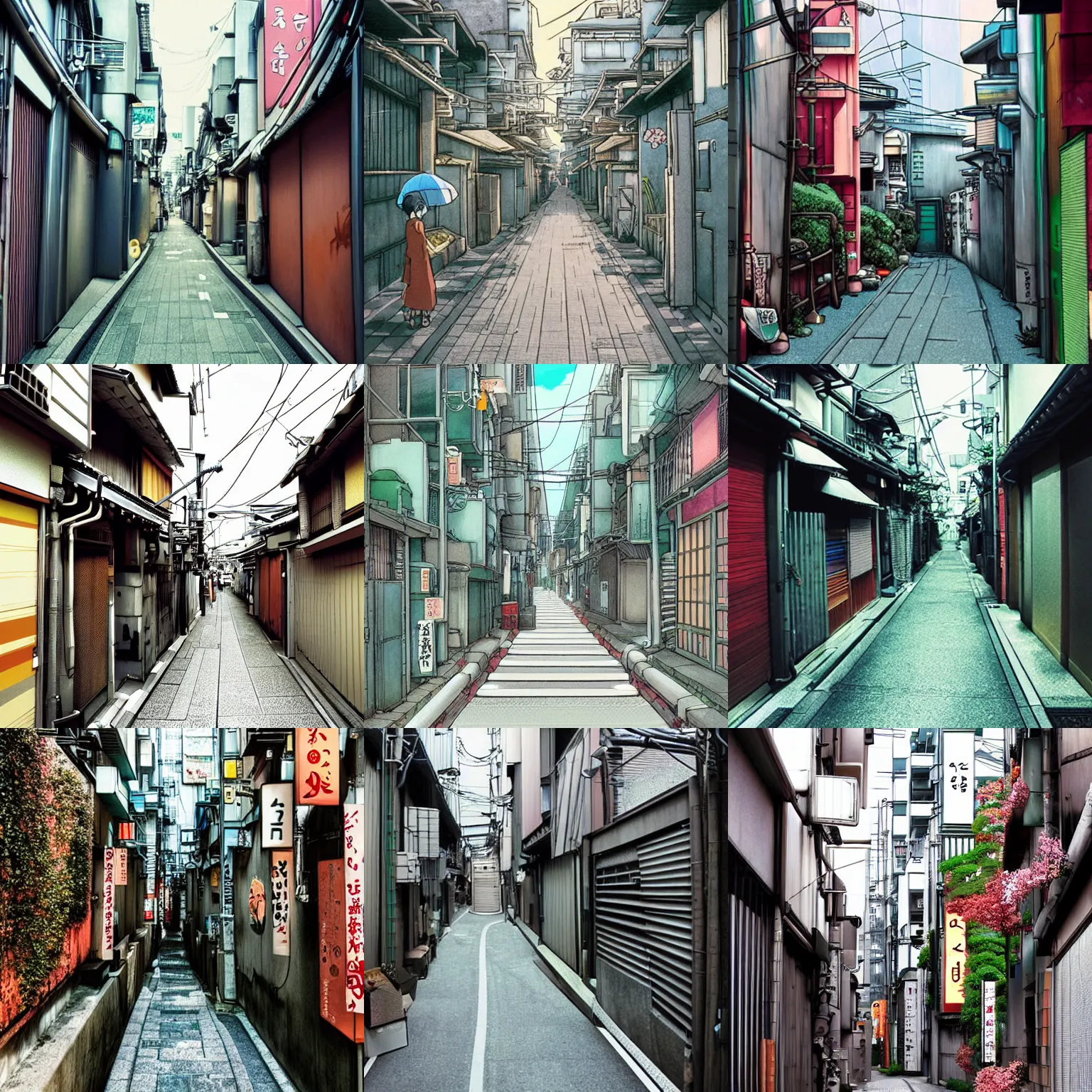 Prompt: tokyo alleyway by studio ghibli, beautiful