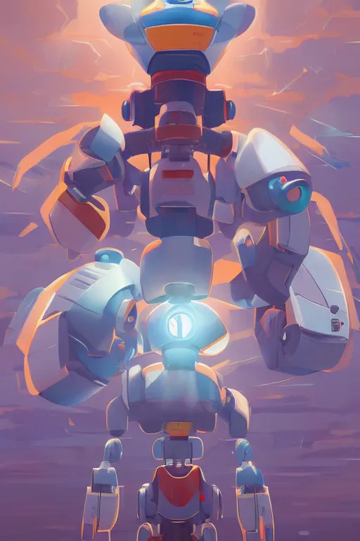 Image similar to metabots medabots medarotto medarot robot minimalist comics, behance hd by jesper ejsing, by rhads, makoto shinkai and lois van baarle, ilya kuvshinov, rossdraws global illumination ray tracing hdr radiating a glowing aura