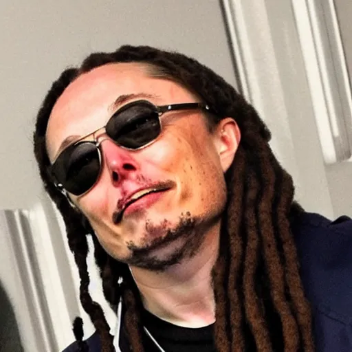 Prompt: photo of Elon Musk as Snoop Dogg