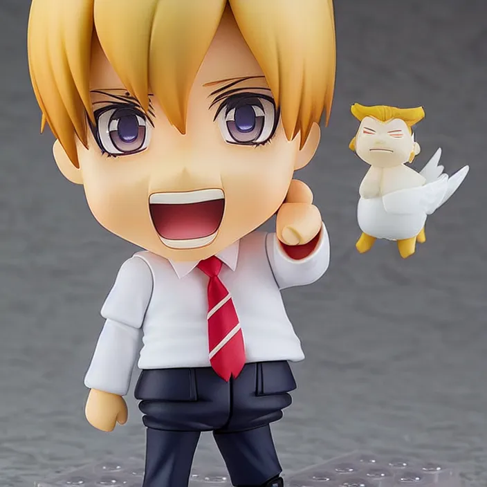 Image similar to An Anime Nendoroid figurine of Donald Trump, Good Smile Company fantasy, figurine , product photo