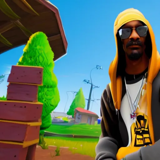 Image similar to snoop dog in fortnite