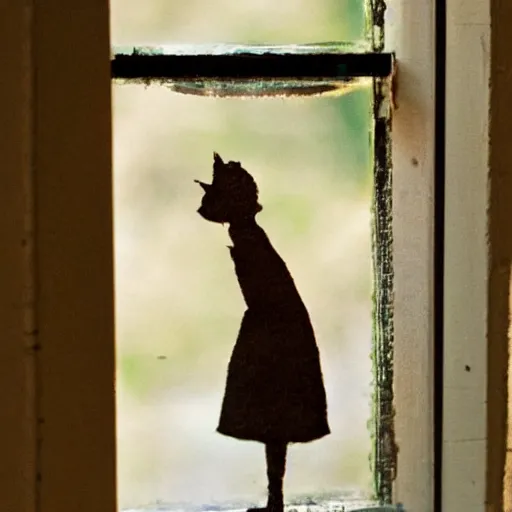 Image similar to waits at the window wearing the face that she keeps in the jar by the door 'Who is it for?'