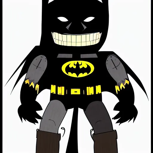 Prompt: Batman as a Five Nights at Freddy's animatronic