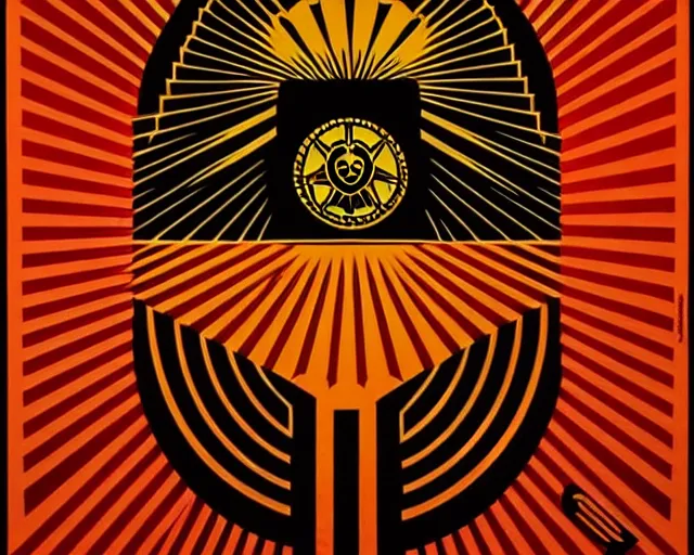 Image similar to artwork by shepard fairey