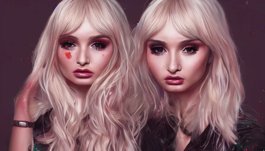 Image similar to Kim Petras is a popstar, hyperdetailed, artstation, cgsociety, 8k