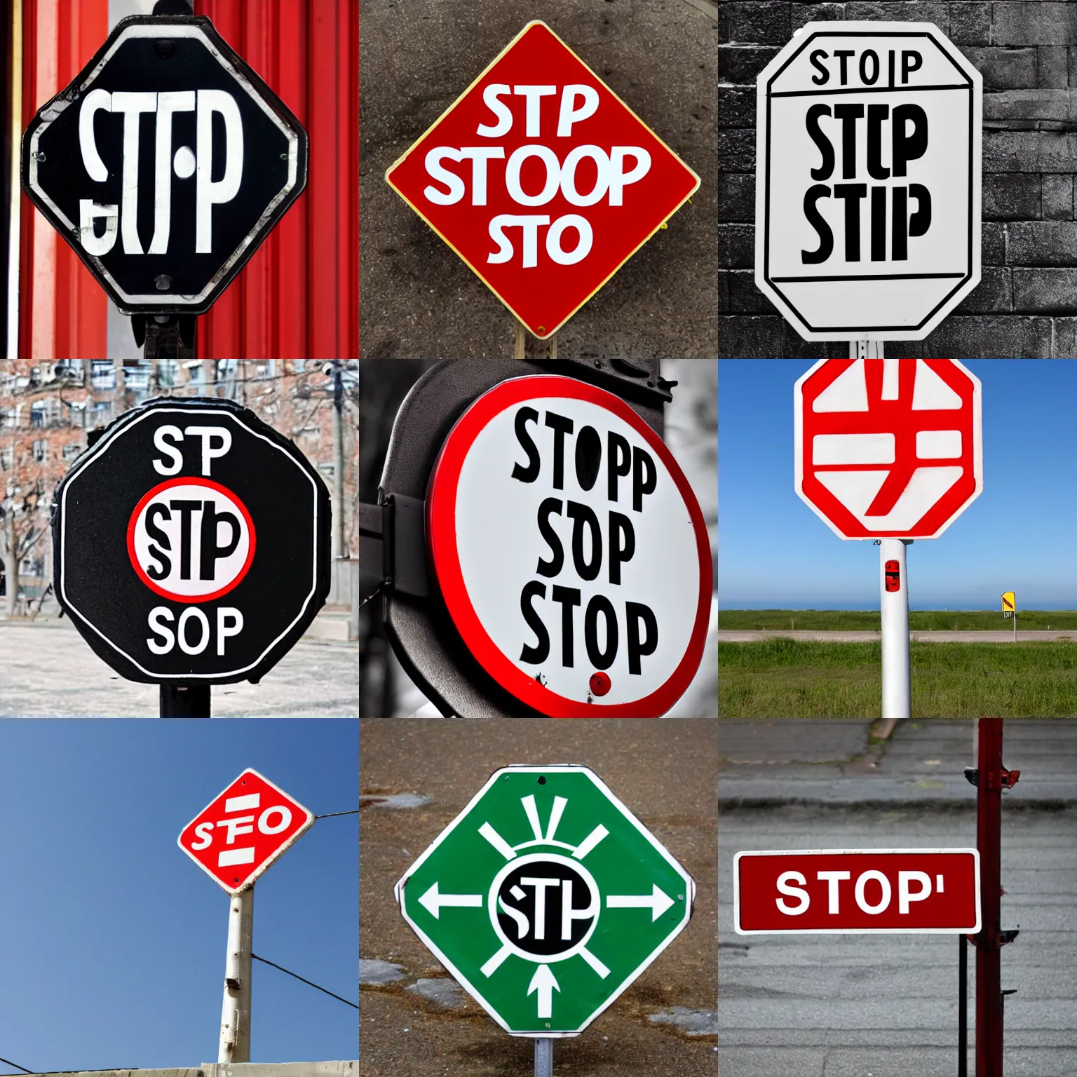 Prompt: a stop sign