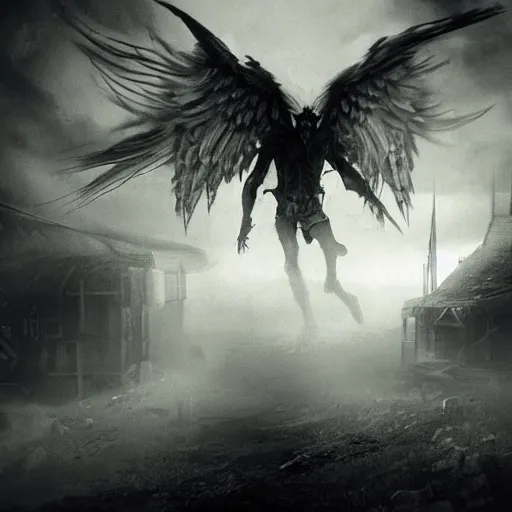 death angel concept art, cinematic lighting, cinematic | Stable ...