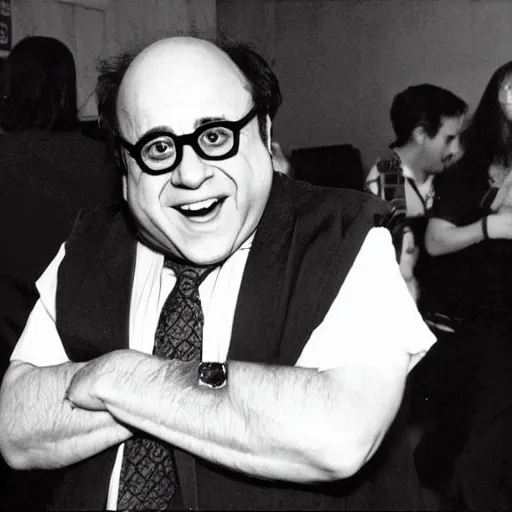Prompt: that time danny devito was an anime school girl