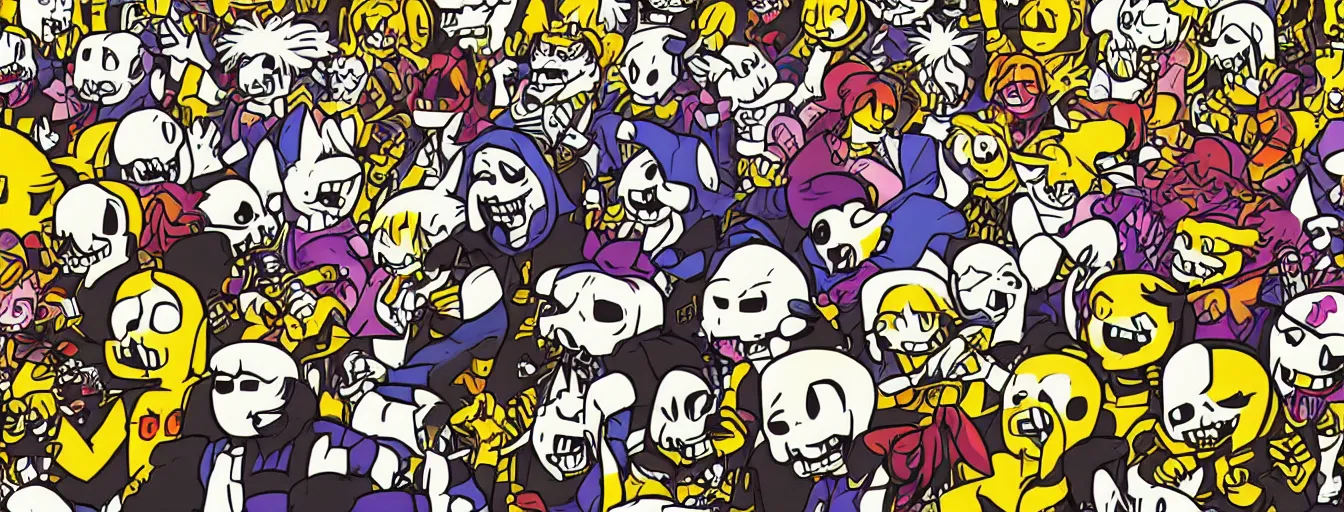 Prompt: undertale artwork