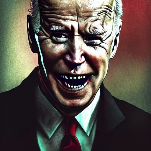 Image similar to joe biden as a rotting zombie, full body portrait, in a front of podeum, horror core, apocalyptic, feeling of grimdark, sharp focus, fiction, hyper detailed, digital art, trending in artstation, cinematic lighting, studio quality, smooth render, unreal engine 5 rendered, octane rendered, art style and nixeu and wlop and krenz cushart