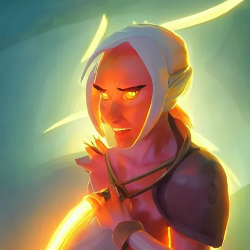 Image similar to megaera from hades game, 4 k, hd 2 0 2 2 3 d global illumination rtx hdr style radiating a glowing aura global fanart artstation by jesper ejsing, by rhads, makoto shinkai and lois van baarle, ilya kuvshinov, rossdraws digital painting, illustration, cinematic lighting pixar and disney unreal