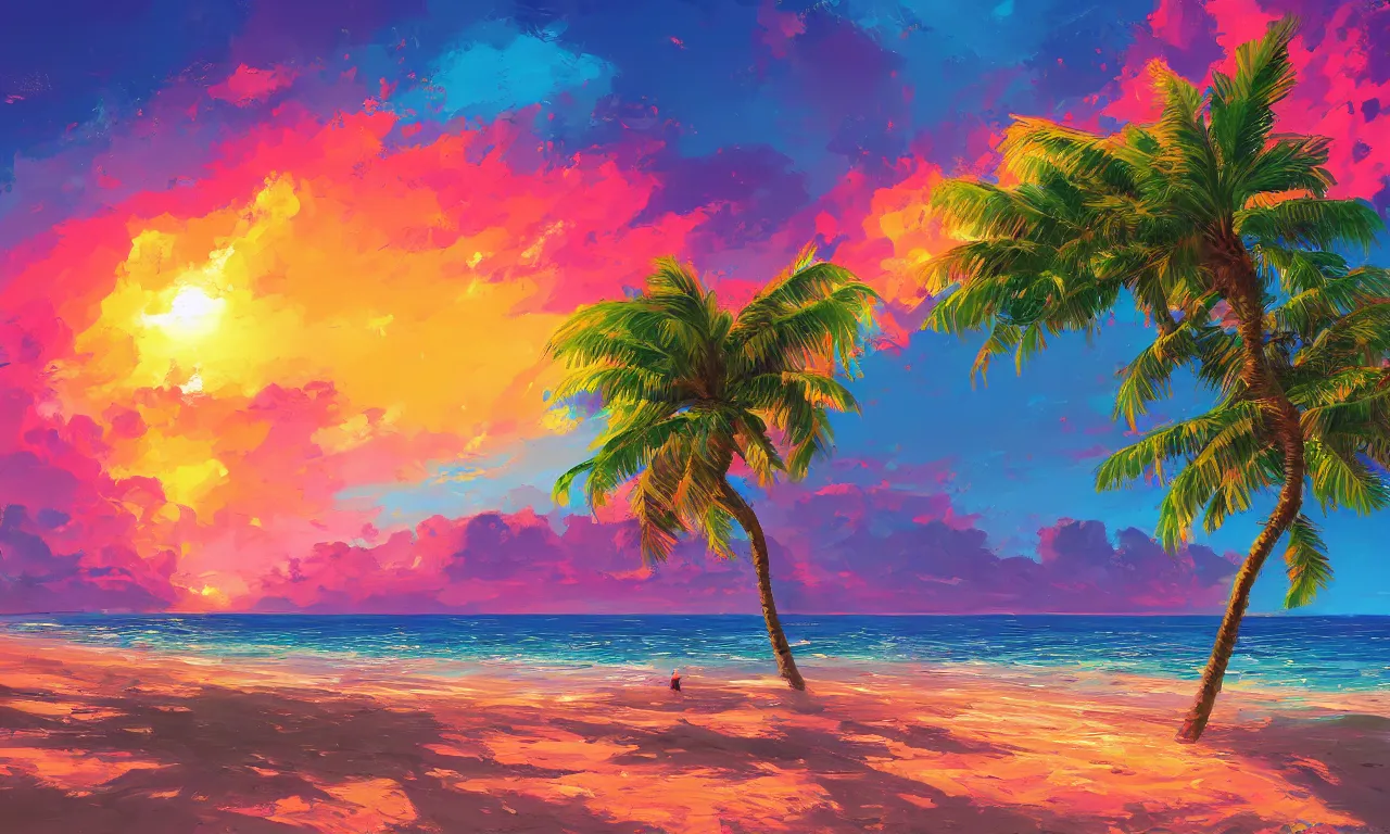 Image similar to paradise beach by alena aenami artworks in 4 k