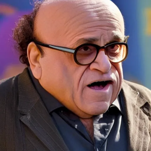 Image similar to Danny Devito playing Doctor Robotnik, in the new action-movie Sonic, full-cosplay