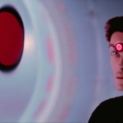 Image similar to hal 9 0 0 0 from the film 2 0 0 1 has discovered he has legs