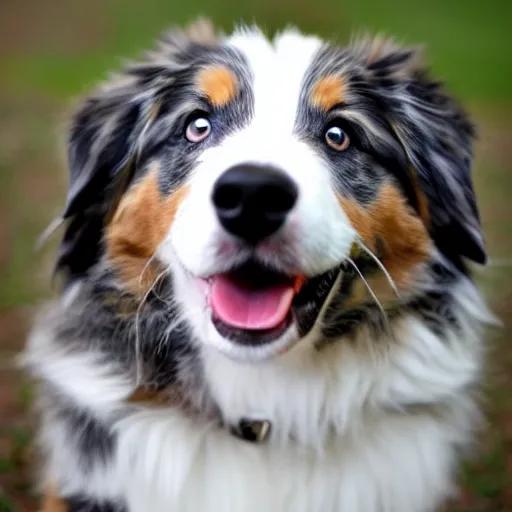 Image similar to australian shepherd being a good boy