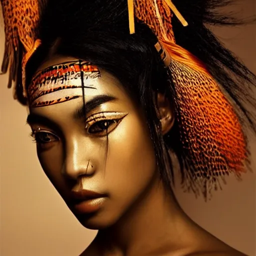 A beautiful artistic portrait by Zhang Jingna, african | Stable ...