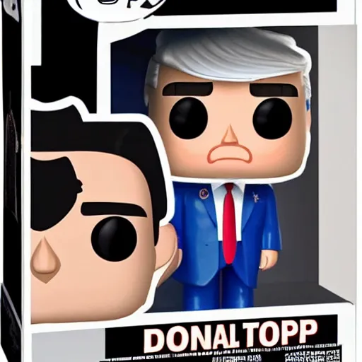 Image similar to pop figure of donald trump