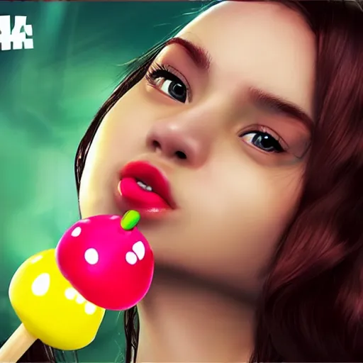 Image similar to the mos delicious lolipop in the world, realistic, 4k, dreamy, yummy