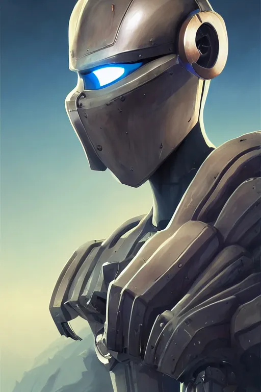 Image similar to epic mask helmet robot ninja portrait stylized as fornite style game design fanart by concept artist gervasio canda, behance hd by jesper ejsing, by rhads, makoto shinkai and lois van baarle, ilya kuvshinov, rossdraws global illumination radiating a glowing aura global illumination ray tracing hdr render in unreal engine 5