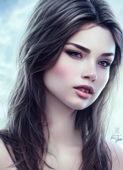 Image similar to a gorgeous female photo, professionally retouched, realistic, smooth face, perfect eyes, symmetrical, full body shot, wide angle, sharp focus, 8 k high definition, insanely detailed, intricate, elegant, art by artgerm