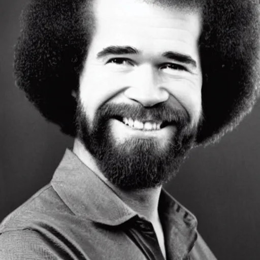 Prompt: bob ross without hair