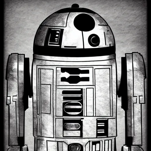 Prompt: a star wars droid with the word kris written on it, mega detailed, HD