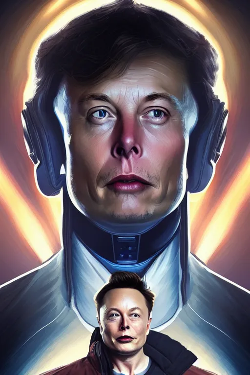 Image similar to elon musk as marty mcfly near delorean, realistic portrait, symmetrical, highly detailed, digital painting, artstation, concept art, smooth, sharp focus, illustration, cinematic lighting, art by artgerm and greg rutkowski and alphonse mucha