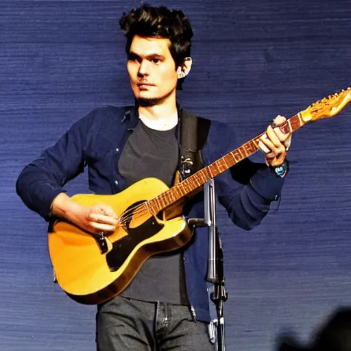 Image similar to a nice photo someone took of john mayer yesterday evening.