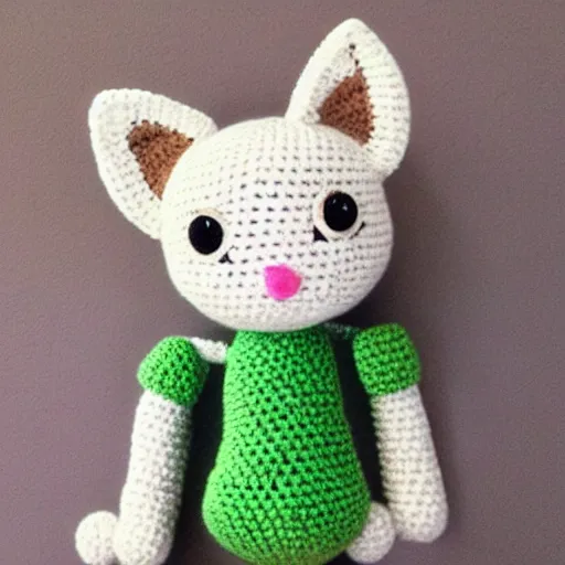 Image similar to crochet kitten