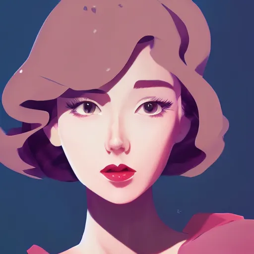 Image similar to a beautiful woman in 1950\'s fashion, park landscape, 4k, anime key visual, lois van baarle, ilya kuvshinov, rossdraws, artstation