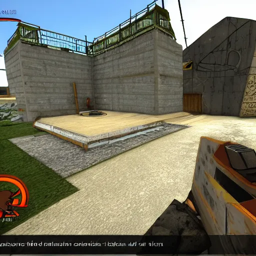 Prompt: bunnyhop map, 4k screenshot from counter-strike, featured on gamebanana