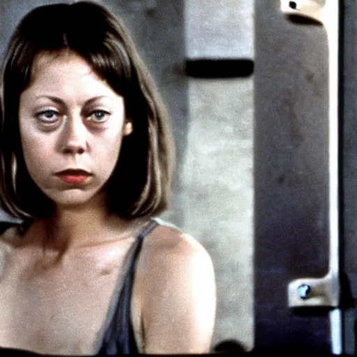 Image similar to jenny agutter, movie stills from the movie american werewolf in london, hot, sweaty,