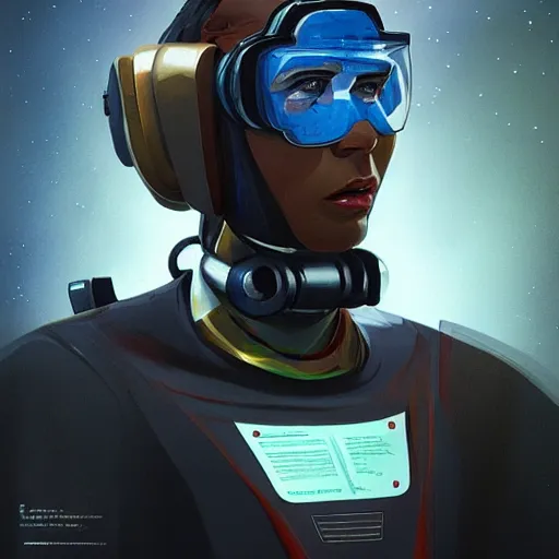 Image similar to concept art of elite scientist by jama jurabaev, scifi, extremely detailed, trending on artstation, high quality, brush stroke