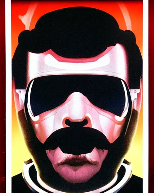 Prompt: cel - shaded drdisrespect in 2 0 0 1 a space odyssey airbrush, drew struzan illustration art, key art