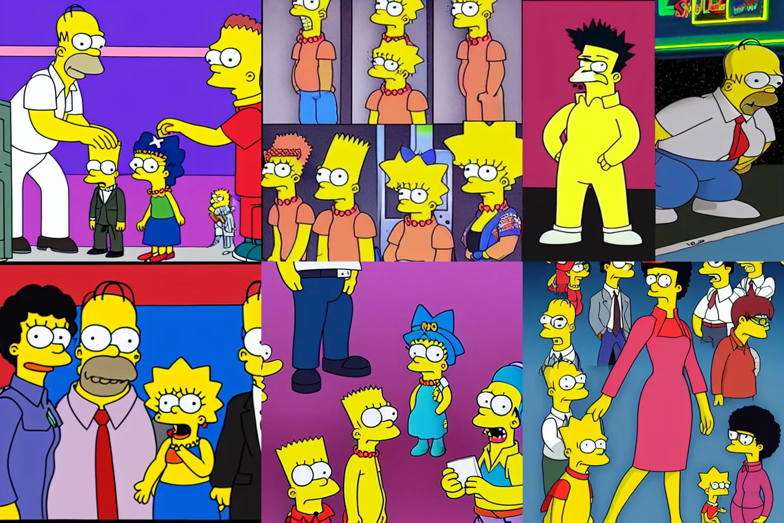 Prompt: The Simpsons and Neon Genesis Evangelion crossover