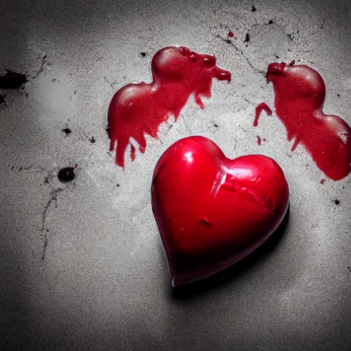 Image similar to skeletal heart, heart formed from bone, dripping blood, high resolution, dslr, cinematic photography, cinematic lighting, starch white and deep red