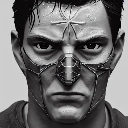 Image similar to Peter Parker open his mask , wet face , heavy rain ,dramatic, intricate, highly detailed, concept art, smooth, sharp focus, illustration, Unreal Engine 5, 8K