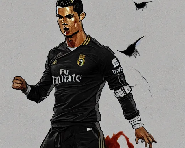 Image similar to cristiano ronaldo as a strong magician, fantasy art, in the style of tony start, illustration, epic, fantasy, intricate, elgant, amazing detail, digital painting, artstation, concept art, smooth, sharp focus