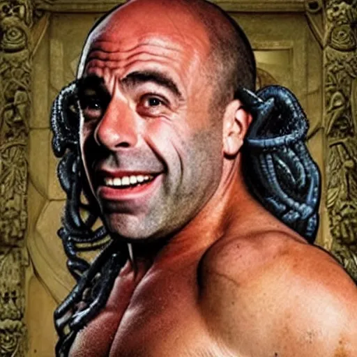 Image similar to joe rogan as medusa