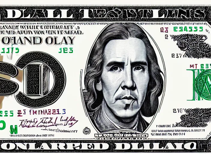 Prompt: reylo kiss dollar bill