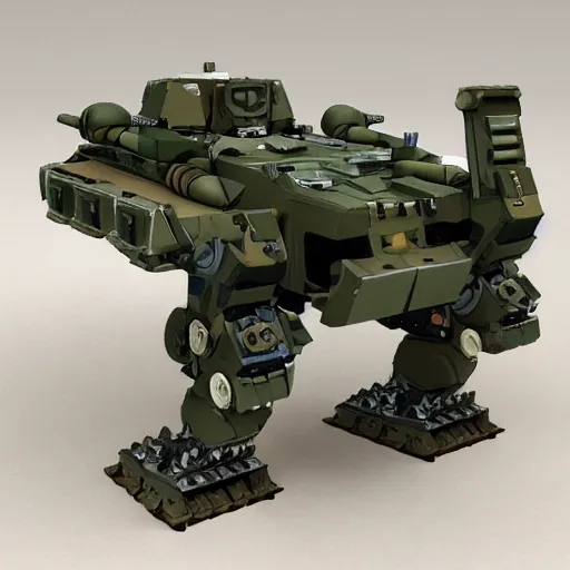 Image similar to fat military mech