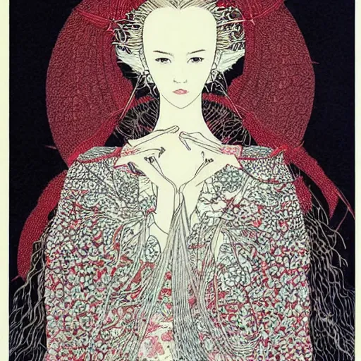 Image similar to intricate detailed portrait of scarlet johanson by takato yamamoto