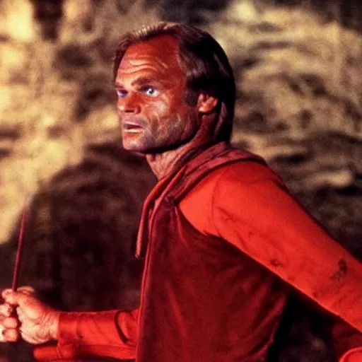 Image similar to terence hill becoming satan