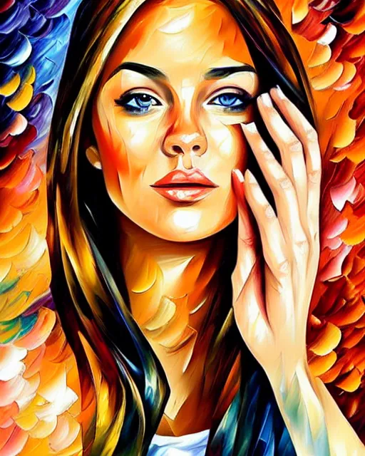 Prompt: girl artwork by leonid afremov, artwork by sandra chevrier, artwork by leonid afremov, golden hour, illustration, highly detailed, simple, no jagged lines, vector art, smooth, artstation